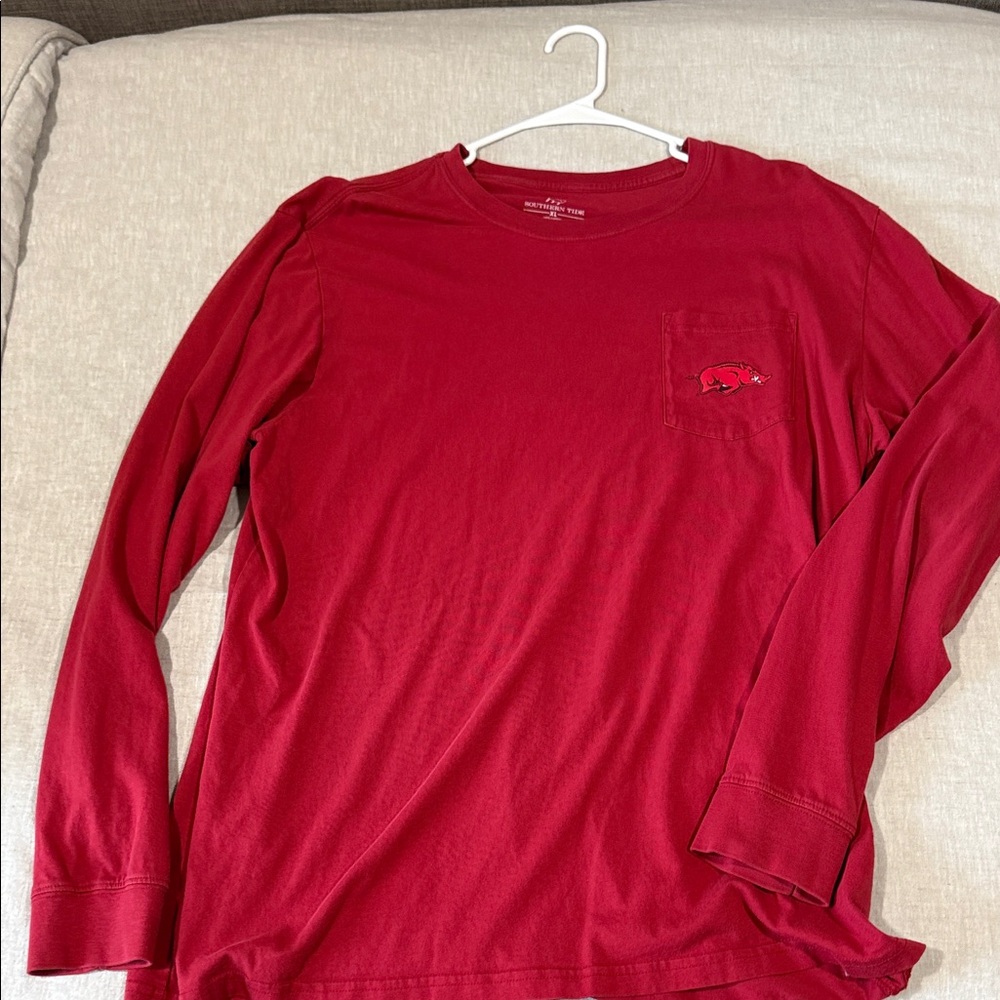 Southern Tide Crimson Long Sleeve Tee